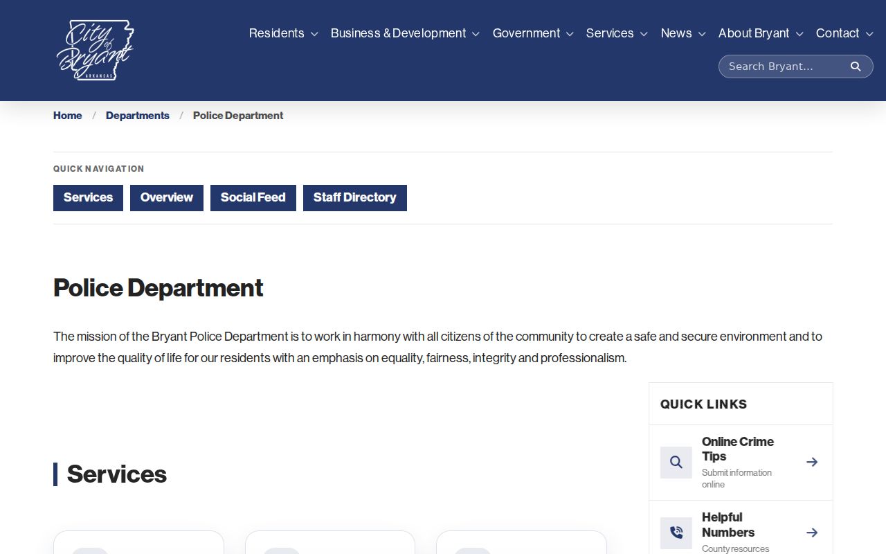 Bryant criminal history Police Department