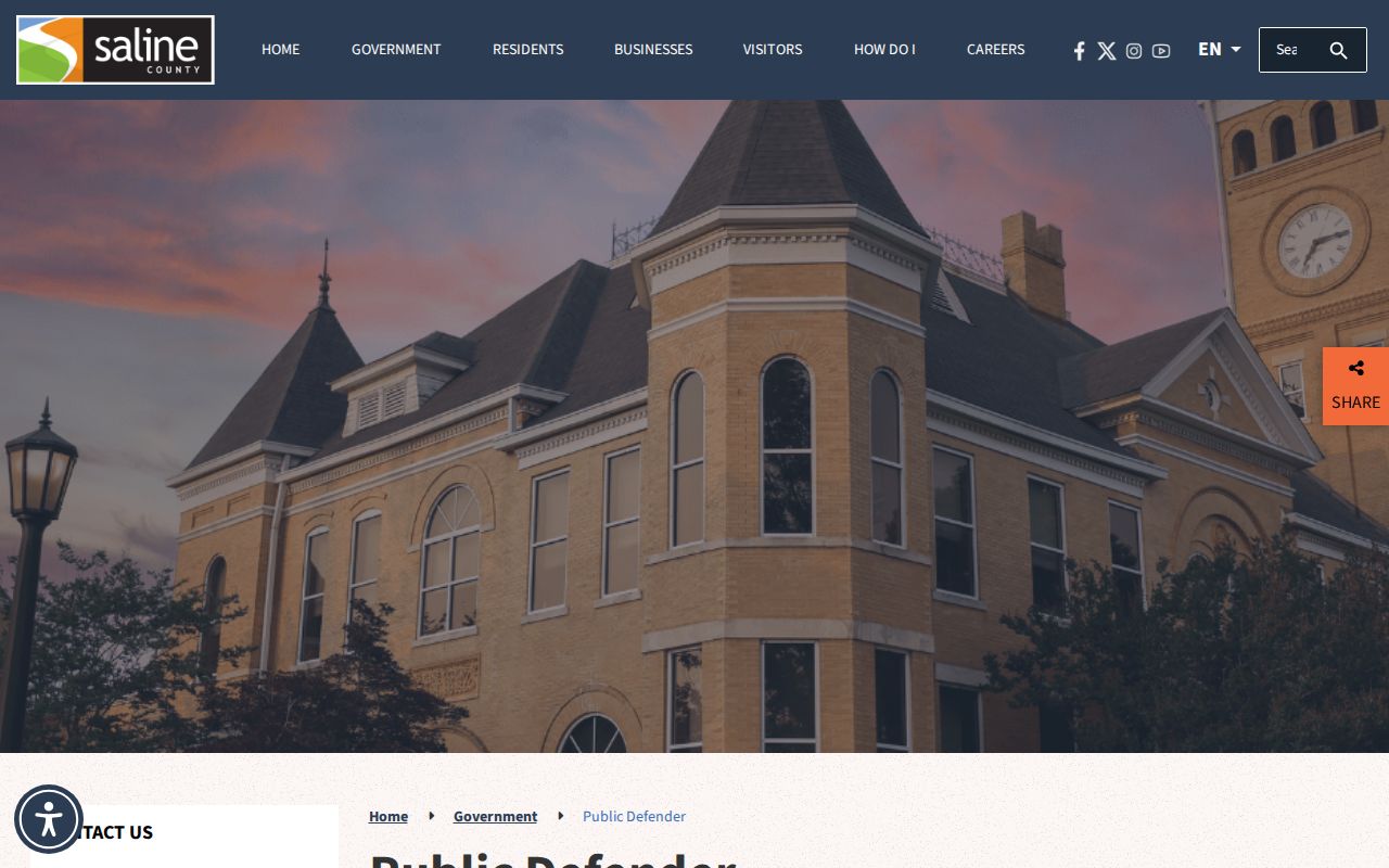 Saline County criminal history Public Defender