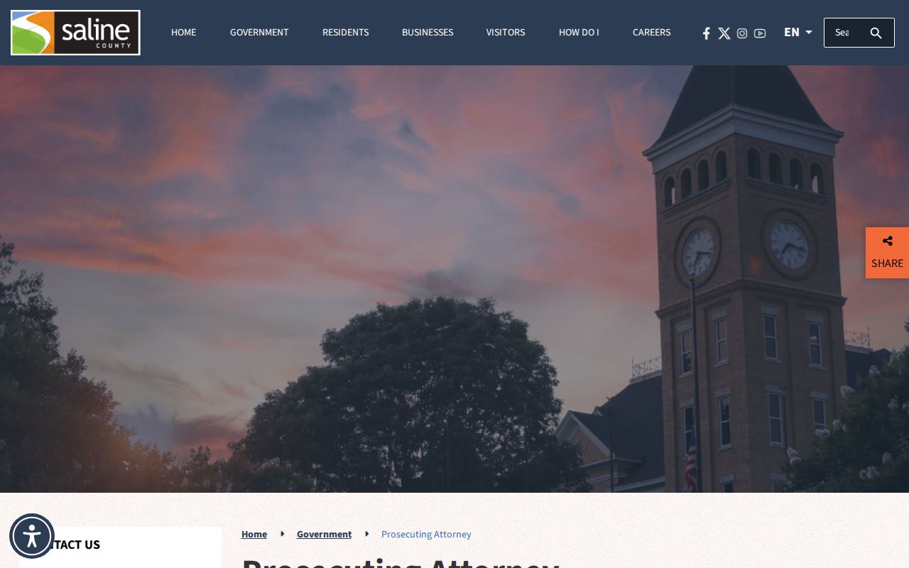 Saline County criminal history prosecutor