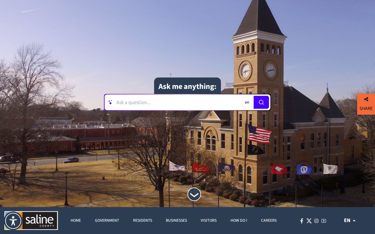 Saline County criminal history government directory