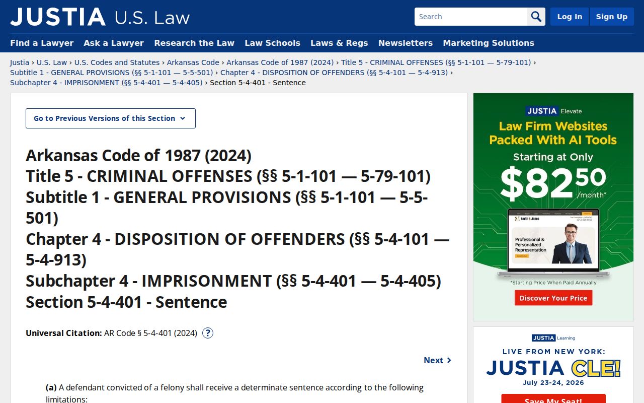 Saline County sex offender check and Arkansas incarceration ranges